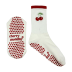 Cherry Fan - Calcetines Antiderrapantes para Yoga, Pilates y Barre