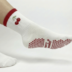 Cherry Fan - Calcetines Antiderrapantes para Yoga, Pilates y Barre
