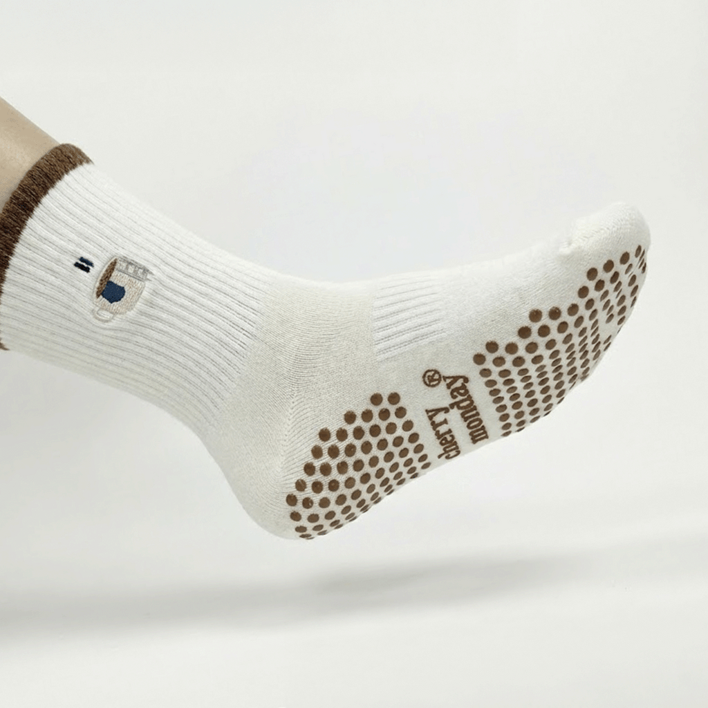 The Coffee Lover - Calcetines Antideslizantes para Yoga, Pilates y Barre