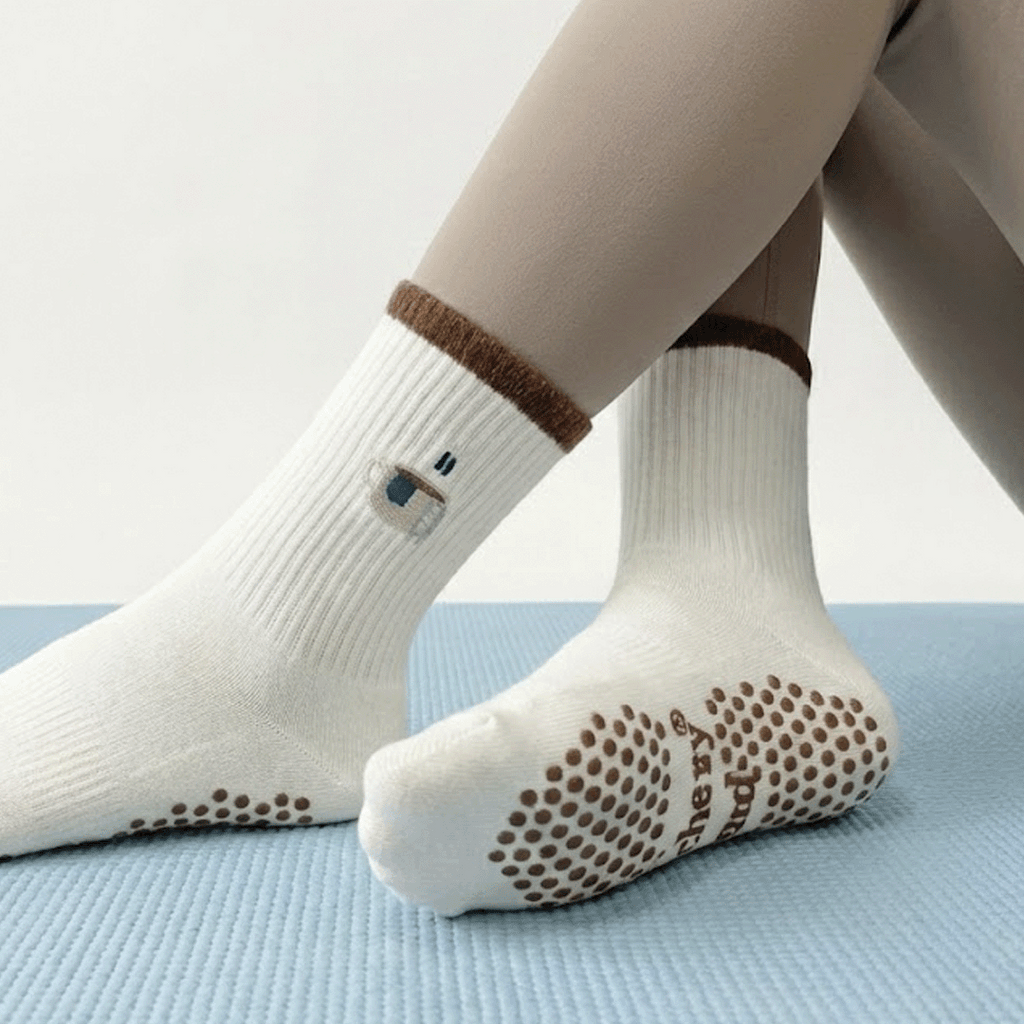 The Coffee Lover - Calcetines Antideslizantes para Yoga, Pilates y Barre
