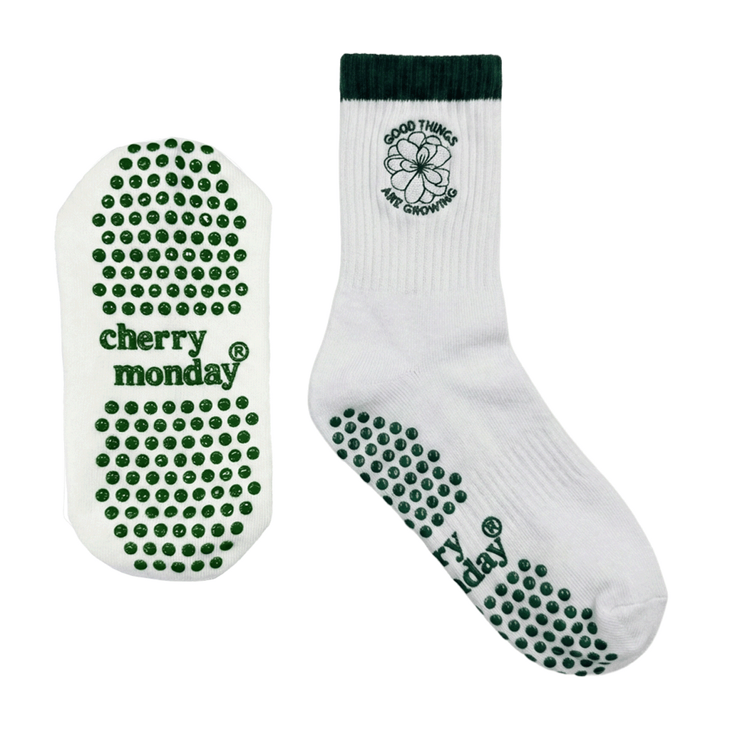 The Green Sock - Calcetines Antiderrapantes para Yoga, Pilates y Barre