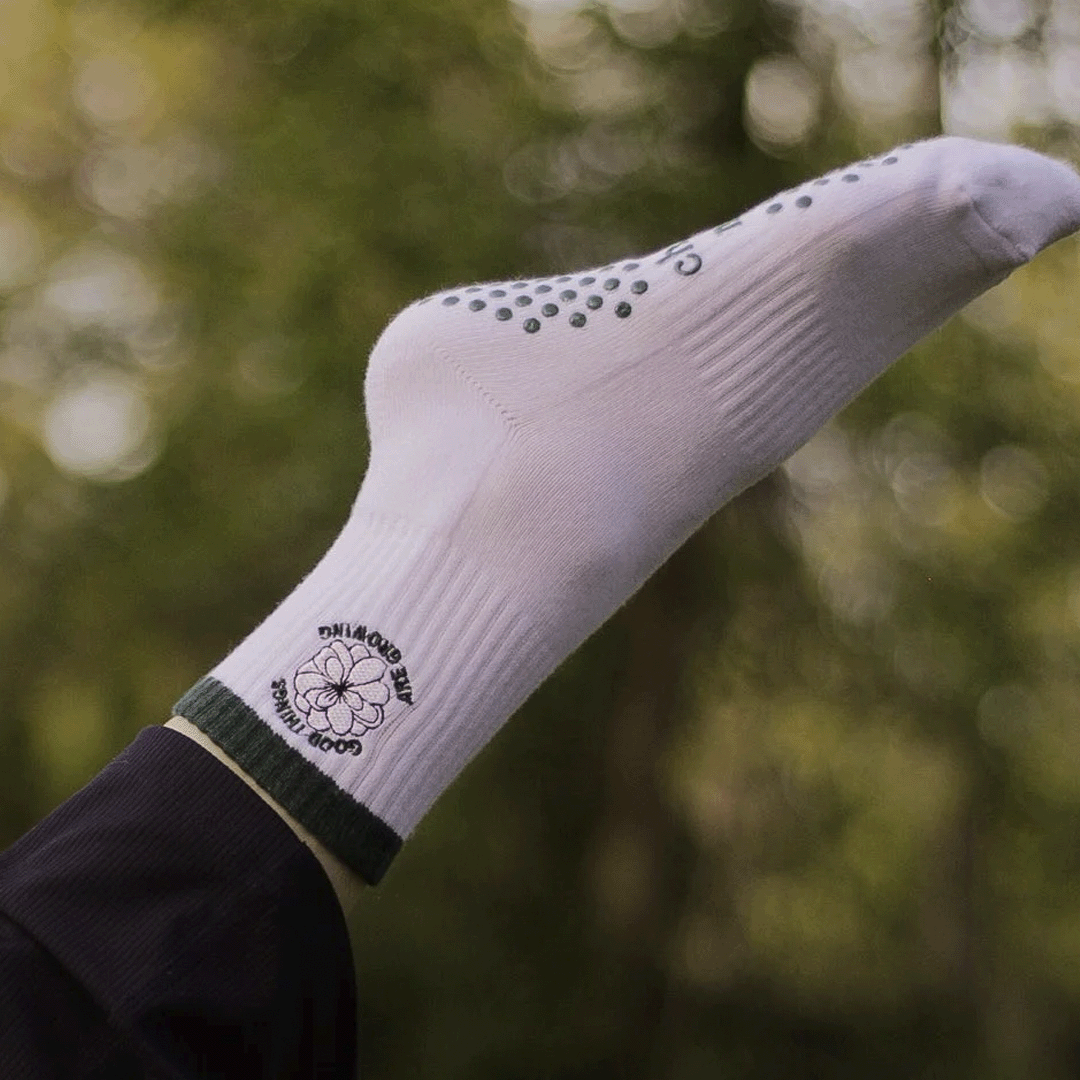The Green Sock - Calcetines Antiderrapantes para Yoga, Pilates y Barre